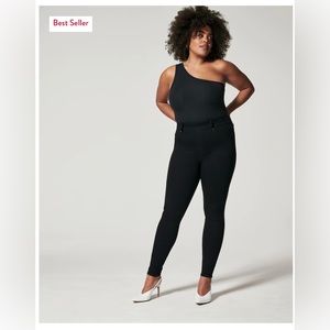 Spanx black skinny jeans, size large tall, NWT